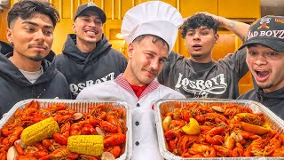 MAKING THE BEST CRAWFISH BOIL FT LOS BOYZ [upl. by Yeclehc]