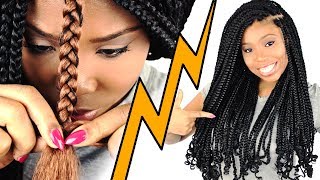 How To BOX BRAIDS For Beginners Step By Step [upl. by Channing]