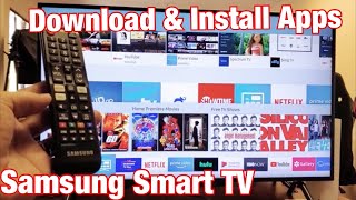 Samsung Smart TV How to Download amp Install Apps [upl. by Hairim]