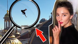 Exposing FAKE Parkour Girl on Rooftops of Paris [upl. by Odlanra]