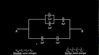 Finding Charge and Voltage Across A Capacitor In Circuit [upl. by Katushka]