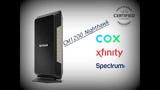 Netgear Nighthawk CM1200 Open Box and Set up [upl. by Baptiste]