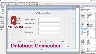 How To Connect Microsoft Access Database with Visual Basic 60 [upl. by Annelg]