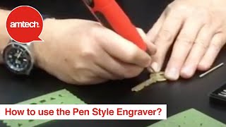 How to use the Pen Style Engraver [upl. by Karee689]