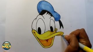 Wie zeichnet man Donald Duck Walt Disney Tutorial [upl. by Domash]