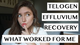 TELOGEN EFFLUVIUM RECOVERY  WHAT WORKED FOR ME  NO BS HAIR REGROWTH TIPS  LAUREN NEWLY [upl. by Davida]