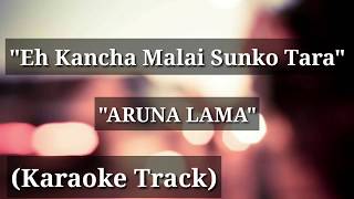 Eh Kancha Malai Sunko Tara  Karaoke Track  Aruna Lama  With Lyrics [upl. by Amary]