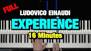 HOW TO PLAY  LUDOVICO EINAUDI  EXPERIENCE PIANO TUTORIAL LESSON [upl. by Eirellav]