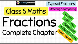 Class 5 Maths Chapter Fraction Complete Chapter [upl. by Demha638]