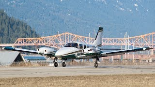 Piper PA34 Seneca II Takeoff [upl. by Hendrik]