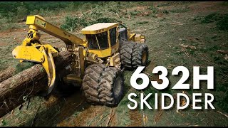 Tigercat 632H Skidder in Oklahoma [upl. by Galina]