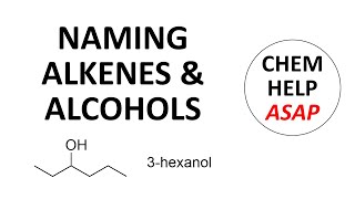 naming alkenes alkynes amp alcohols [upl. by Athalla]