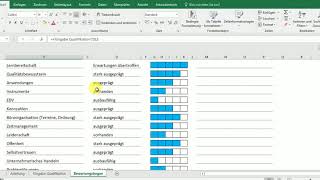 Mitarbeiterbeurteilungsbogen mit Excel [upl. by Godart]