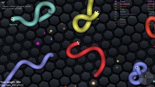 Slitherio Gameplay [upl. by Lekcim]