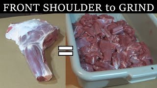 How To Make Grind For Venison Burger From A Front Shoulder [upl. by Cavanagh]