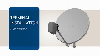 VSAT Terminal Tutorial  75cm Antenna and MDM2200 IP Satellite Modem Installation  Newtec Dialog® [upl. by Lenuahs]