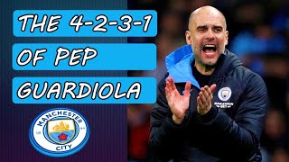 Pep Guardiolas 4231 Manchester City FC tactics [upl. by Mellette]