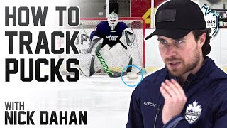 Tracking Pucks Properly  Ice Hockey Goalies  Dahan Goaltending Episode 3 [upl. by Akiehsal212]