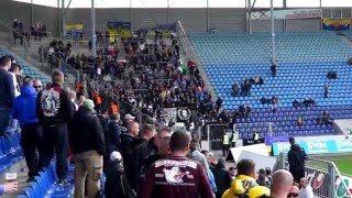 1FC Magdeburg  Lok Leipzig Ankunft der Lok Fans im Stadion [upl. by Arita]