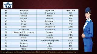 IATA City Codes [upl. by Lal]