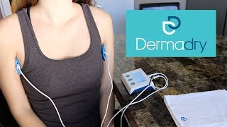 How To Treat Excessive Sweating Hyperhidrosis with Dermadry  Iontophoresis Machine Review  Demo [upl. by Einavoj]