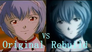 Evangelion Original vs Rebuild Rei [upl. by Duck]