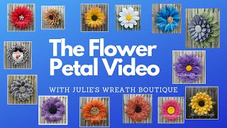 How to Make a Flower Petal  Crafts for Beginners  Wreath Making 101 [upl. by Fidelio]