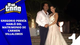 Lo Sé Todo  Gregorio Pernía contó por qué solo duró dos horas en el matrimonio de Carmen Villalobos [upl. by Vivienne]