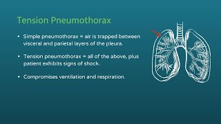 Chest Trauma Tension Pneumothorax [upl. by Anniala227]