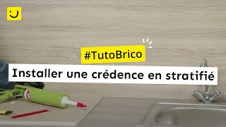 Installer une crédence en stratifié [upl. by Relyuhcs]