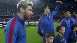 Camp Nou Whistles UEFA UCL Anthem vs Manchester City [upl. by Dnalro896]