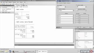 Combining crosstabs and descriptives in Stata® [upl. by Edac]