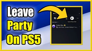 How to LEAVE PS5 Party amp Voice Chat Fast Method [upl. by Malik]