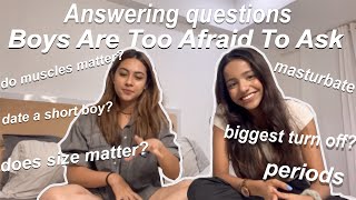 Answering Questions Boys Are Too Afraid To Ask GIRLS ftREEM SHAIKHVRIDDHI PATWA [upl. by Eoin]