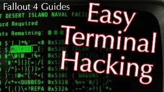 Fallout 4 How to Hack Terminals  This Trick Makes It Easier [upl. by Joachima296]