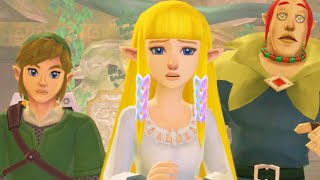 Zelda Skyward Sword HD Switch  All Cutscenes The Movie HD [upl. by Nnaycnan889]