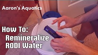 How To Remineralize RODI Water [upl. by Krys589]