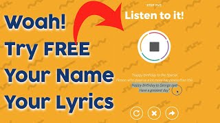 Birthday Song with Your Name and Custom Lyrics FREE 2020 [upl. by Siffre808]