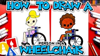 How To Draw A Person Sitting In A Wheelchair [upl. by Lantz33]