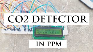 Carbon dioxide detector using Arduino mini project [upl. by Acisey164]