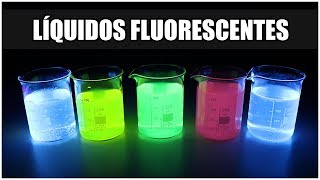 ¿Cómo hacer un Líquido Fluorescente en CASA  La Fluorescencia ultravioleta [upl. by Augustine]