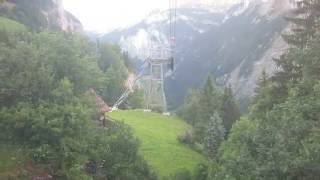 Luftseilbahn Stechelberg  Gimmelwald Talfahrt [upl. by Sibley]