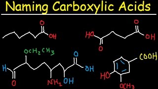 Naming Carboxylic Acids  IUPAC Nomenclature  Organic Chemistry [upl. by Eddie]