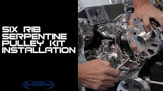 Eddie Motorsports Serpentine Pulley kit Installation [upl. by Anaidirib]