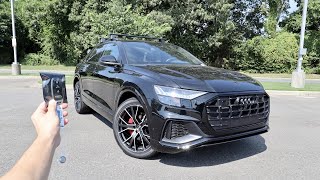 2023 Audi Q8 Premium Plus SLine Start Up Walkaround Test Drive and Review [upl. by Tade713]