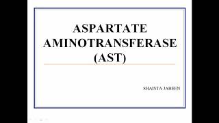 Aspartate Aminotransferase AST  Clinical Significance of Diagnostic Enzymes Medical Biochemistry [upl. by Nnaeitak594]