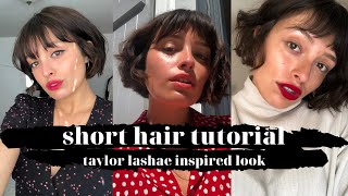 3 EASY Ways To Style A Short Bob With Bangs [upl. by Acirat]