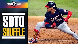 All of the Juan Soto Shuffles from the 2019 Postseason  MLB Highlights [upl. by Akiehsal]