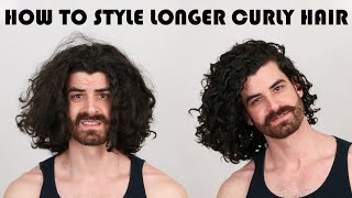 How to Style Longer Curly Hair [upl. by Nnylirej]