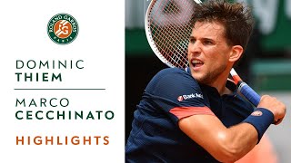 Dominic Thiem vs Marco Cecchinato  SemiFinal Highlights I RolandGarros 2018 [upl. by Ahsonek592]